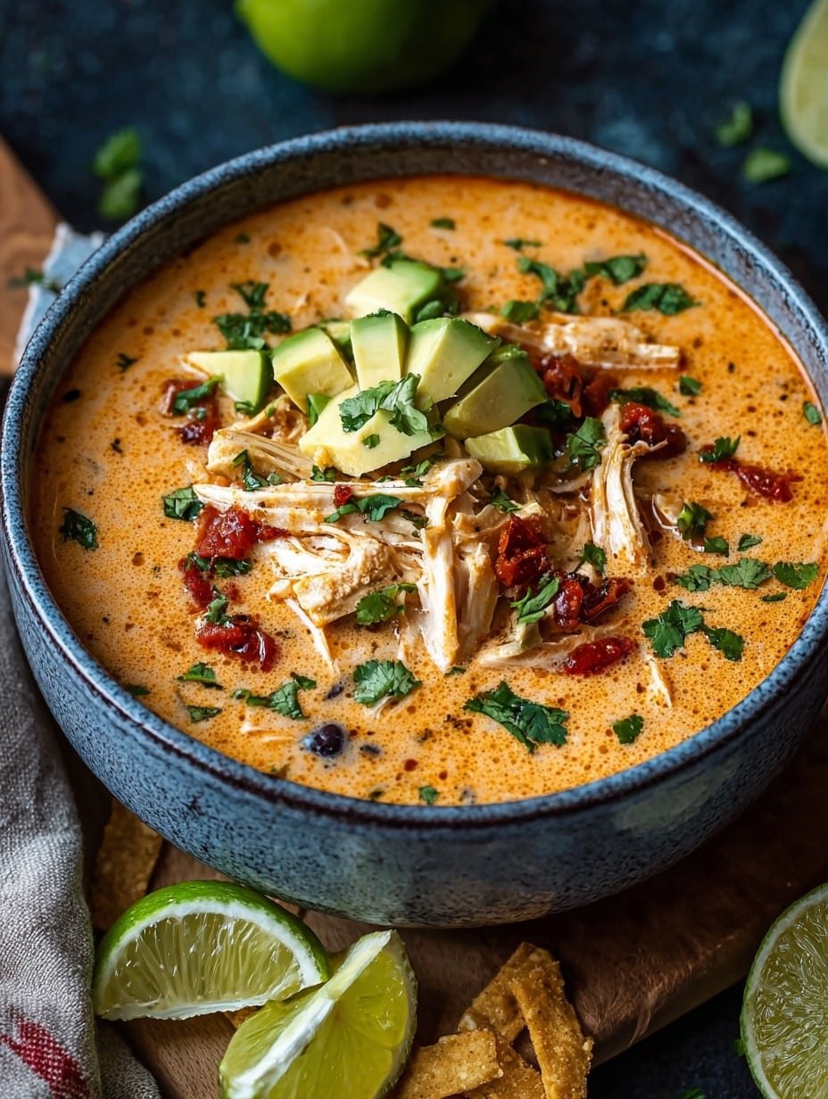 Creamy Chicken Enchilada Soup: A Cozy One-pot Delight Recipe 1 Creamy Chicken Enchilada Soup: A Cozy One-pot Delight
