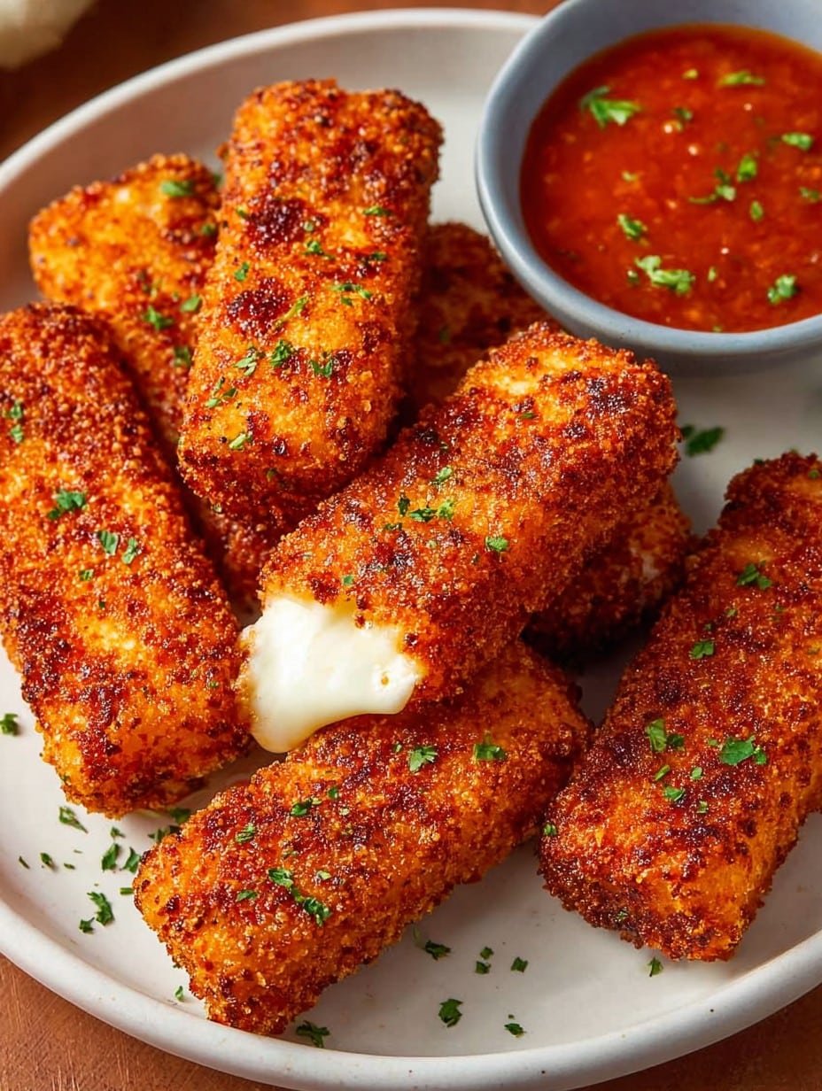 Crispy Nashville Hot Mozzarella Sticks (Chili’s Copycat)