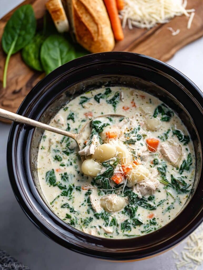 Crock Pot Chicken Gnocchi Soup—Easy, Cozy, and Flavorful