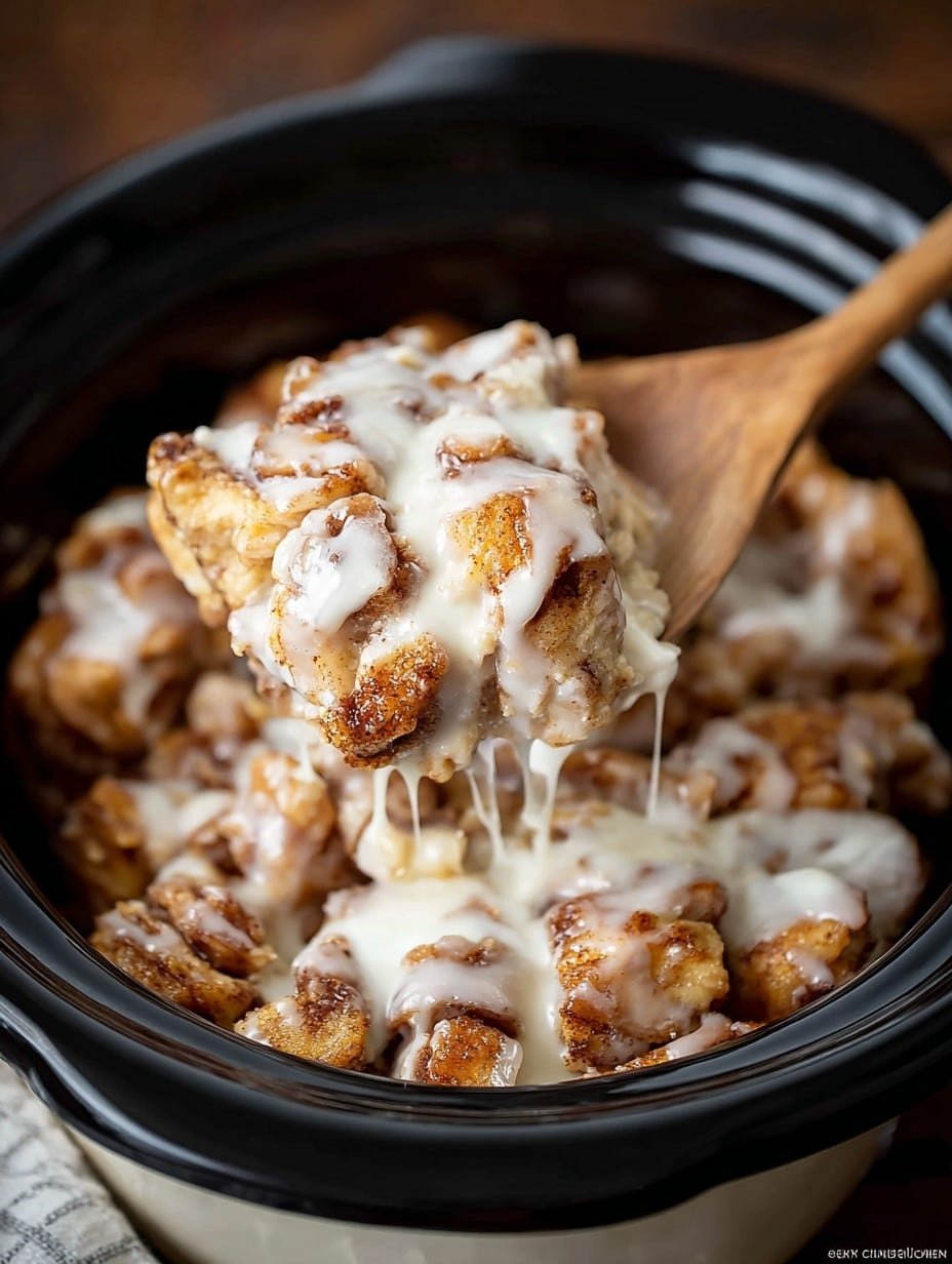 Crock Pot Cinnamon Roll Casserole: Cozy Breakfast Magic 1 Crock Pot Cinnamon Roll Casserole