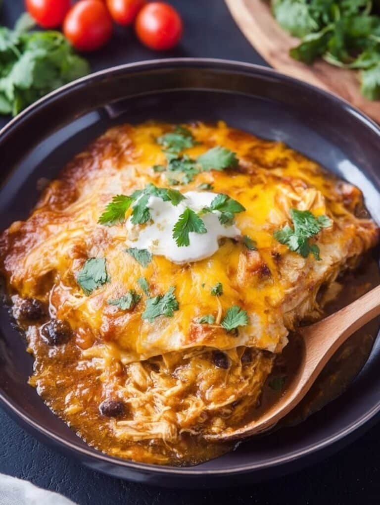 Crockpot Chicken Enchilada Casserole: Easy Comfort Food Classic