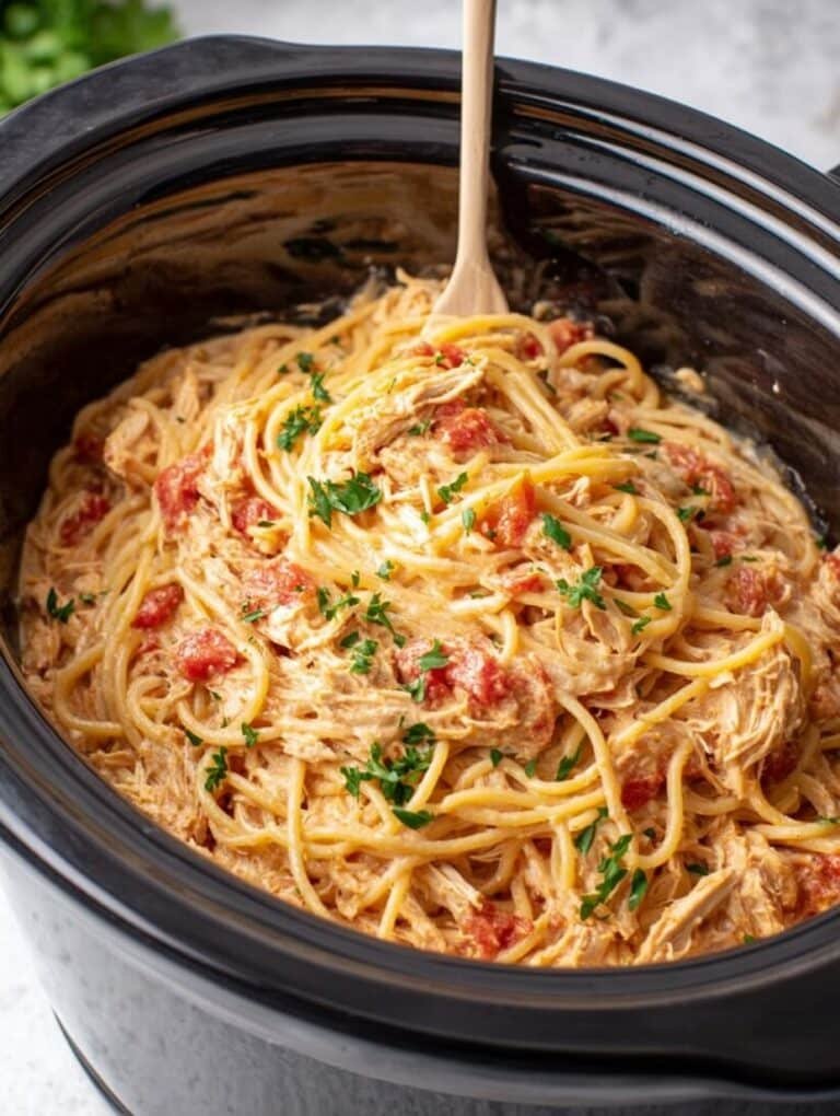 Crockpot Chicken Spaghetti Recipe That Feels Like Home