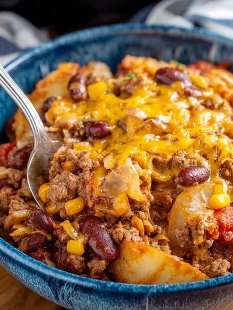 Crockpot Cowboy Casserole: Cozy, Easy Slow Cooker Recipe
