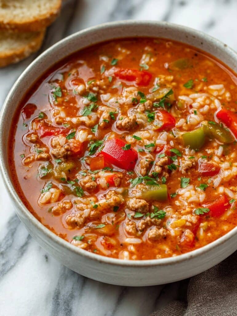 Easy Stuffed Pepper Soup for Cozy Nights and Busy Days