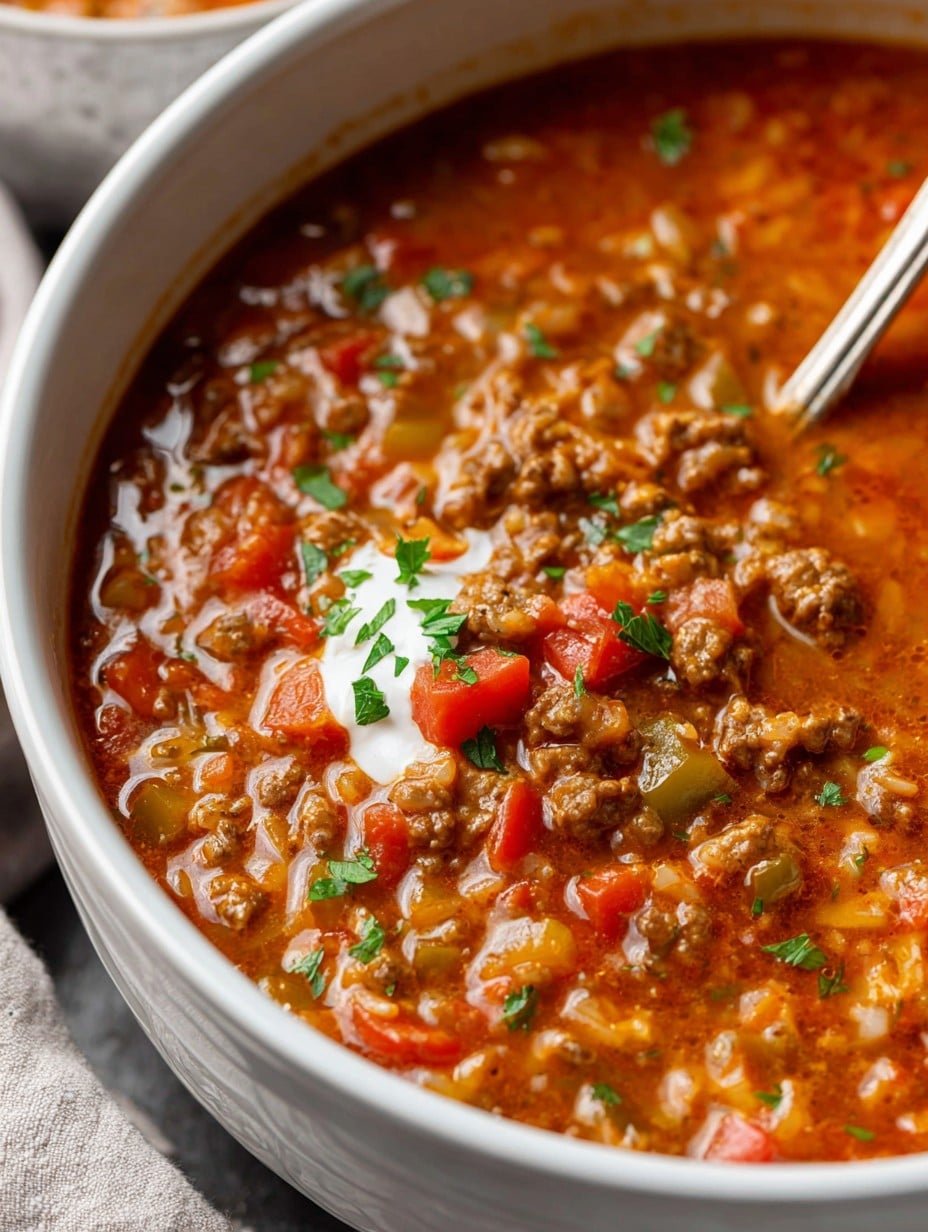 Easy Stuffed Pepper Soup
