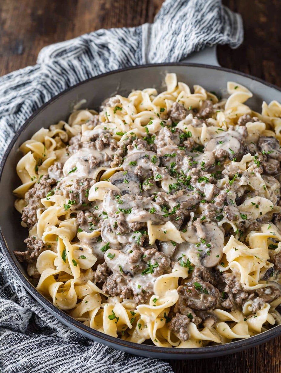 Ground Beef Stroganoff Recipe: Cozy, Creamy Dinner in a Flash 1 Ground Beef Stroganoff Recipe