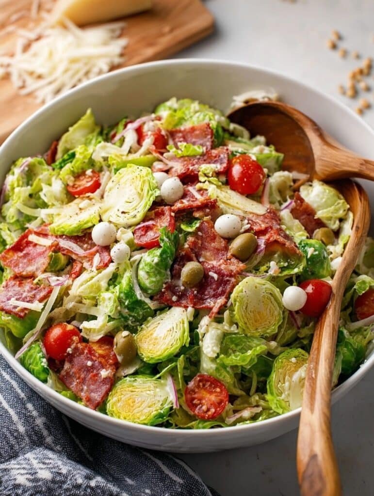 Italian Brussels Sprouts Salad Recipe With a Real Homey Twist