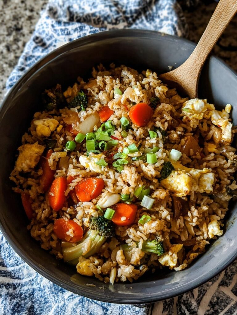 Leftover Fried Rice, Veggies and Eggs: My Go-To Quick Meal