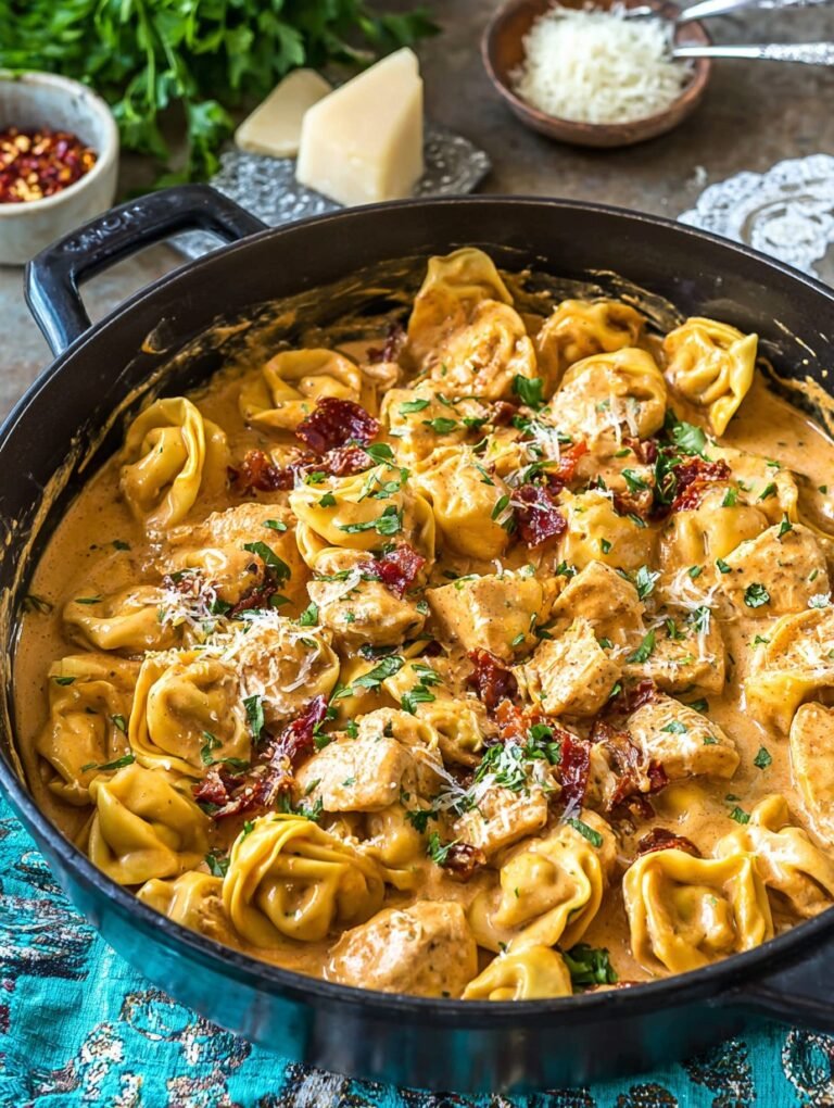 Marry Me Chicken Tortellini (Creamy Mexican Chipotle Sauce) Recipe