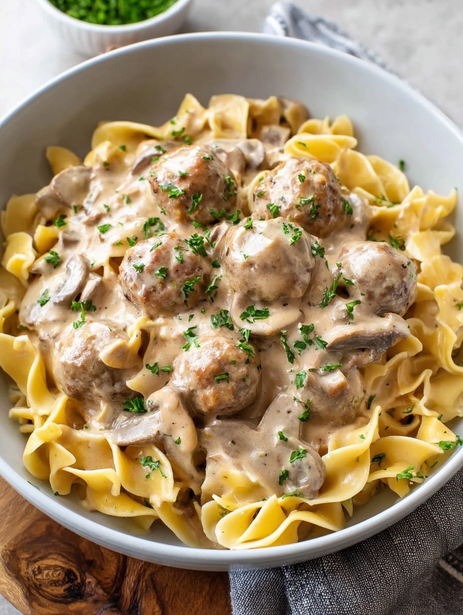 Meatball Stroganoff