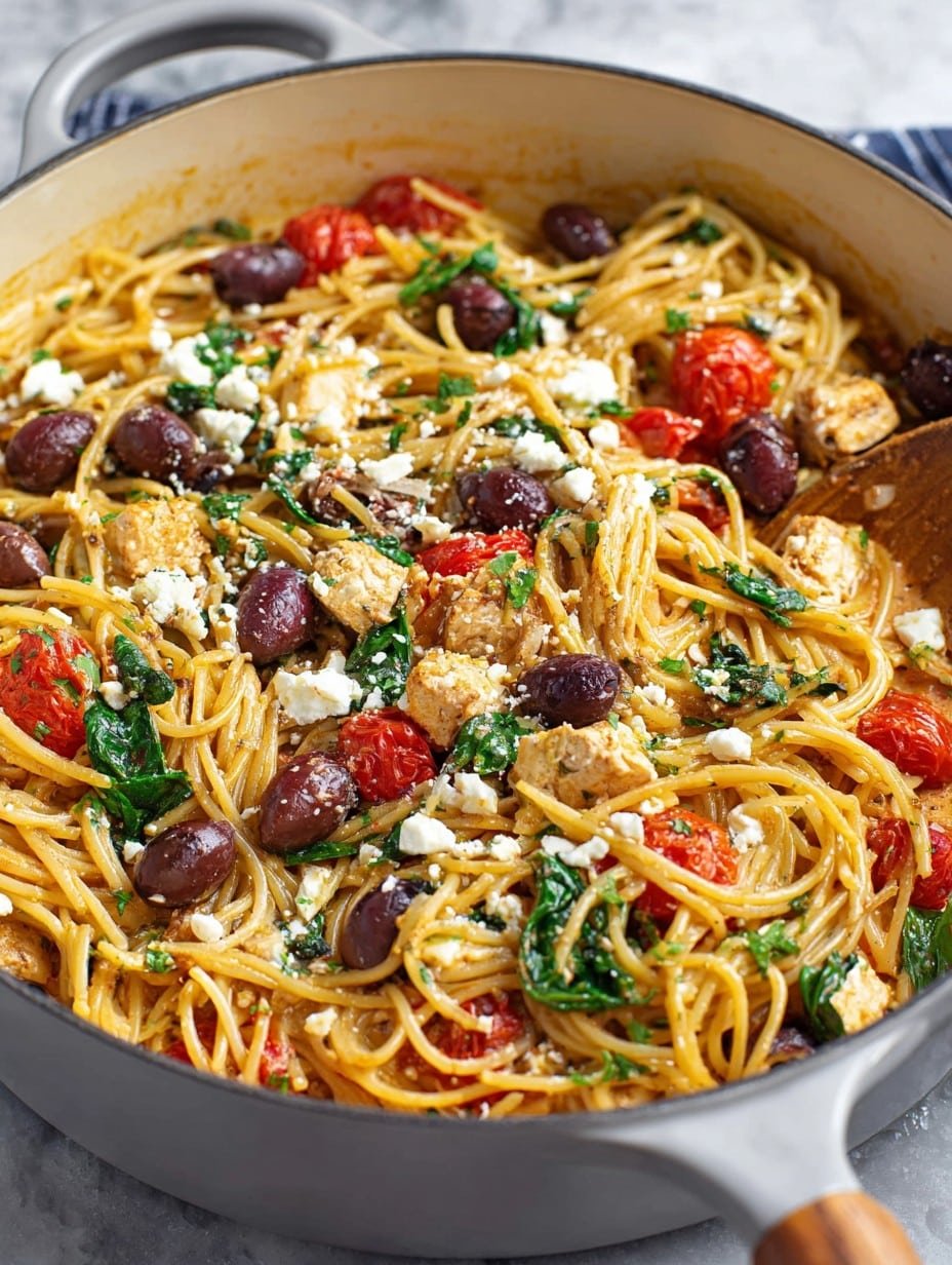 Mediterranean Pasta (One Pot!) Recipe