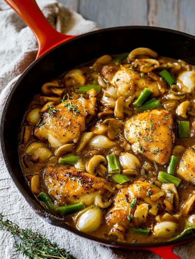 Onion Soup Gravy Chicken Skillet: Cozy & Simple One-Pan Dinner