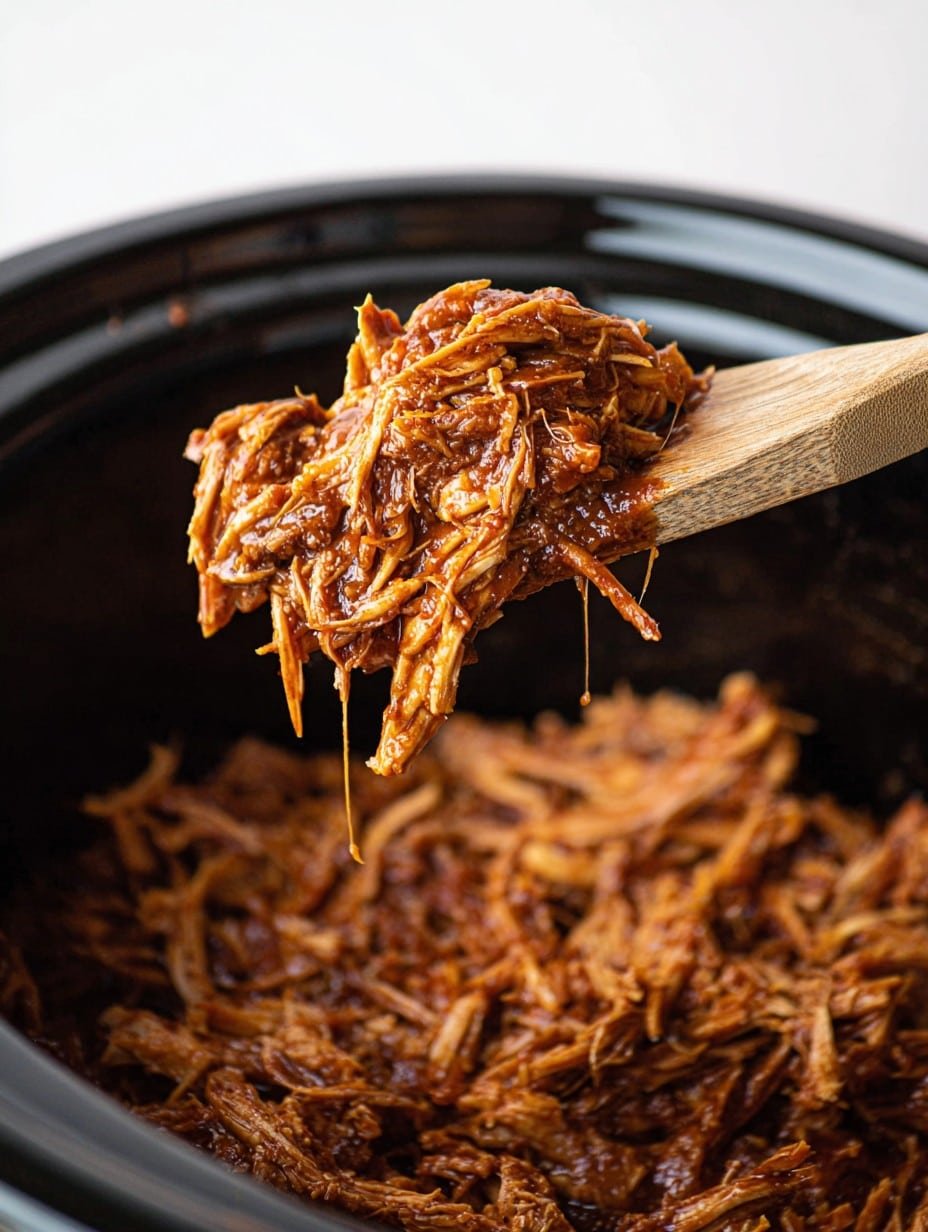 Pulled BBQ Chicken in the CrockPot