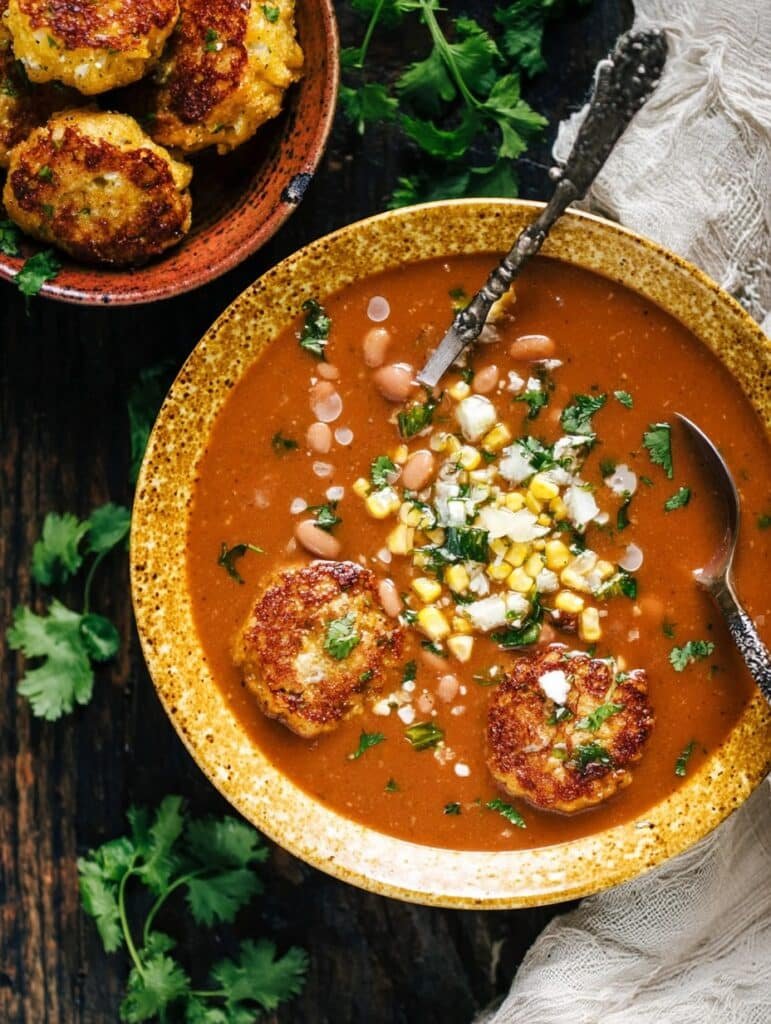Sopa Tarasca (Pinto Bean Soup) with Jalapeño Corn Fritters: A Cozy Recipe Adventure