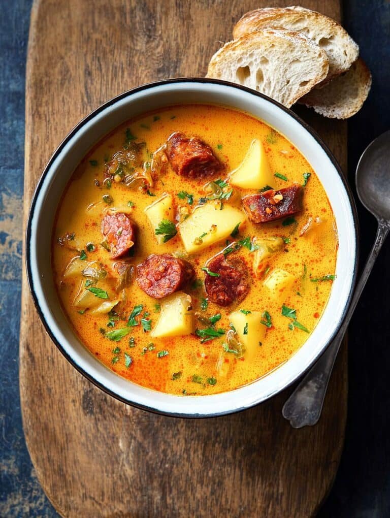 Spanish Potato Soup with Chorizo – Cozy, Real-Deal Guide