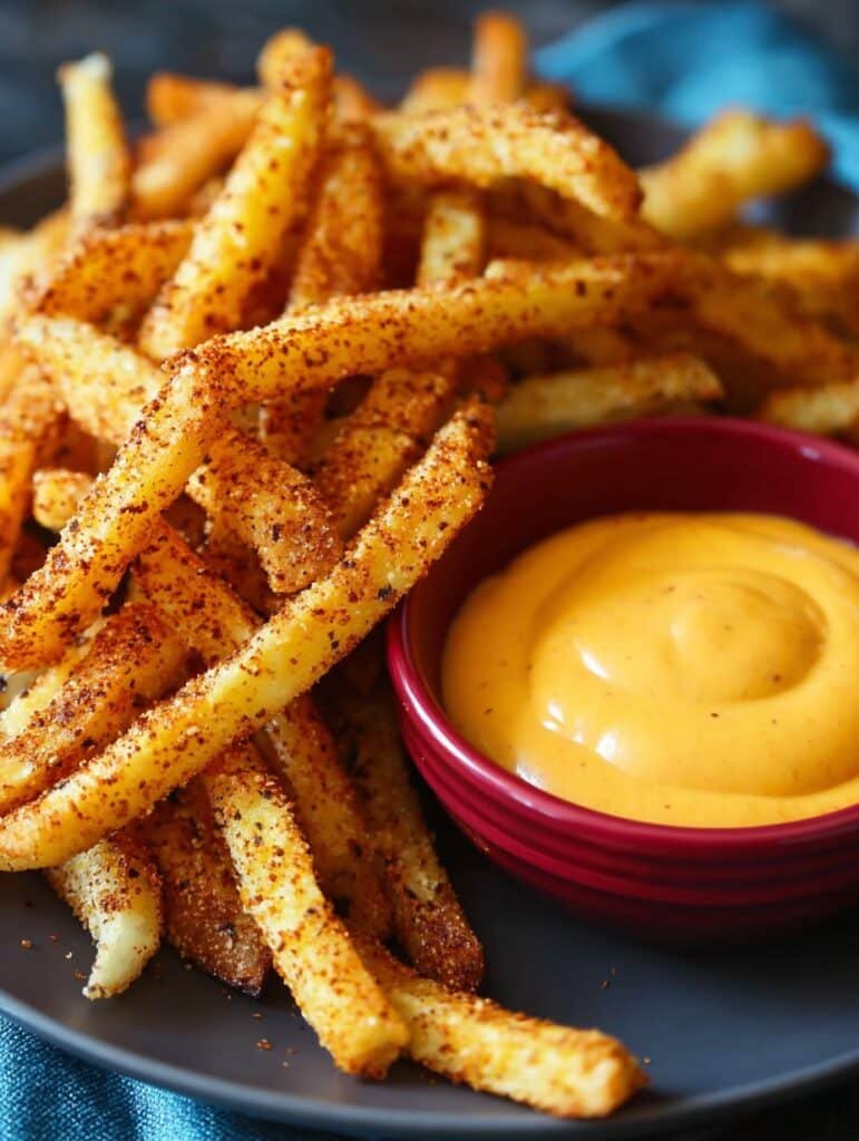 Taco Bell Nacho Fries (Baked Copycat Recipe with Nacho Cheese)