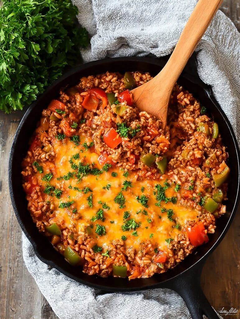 Unstuffed Bell Pepper Skillet Recipe: Easy One-Pan Comfort