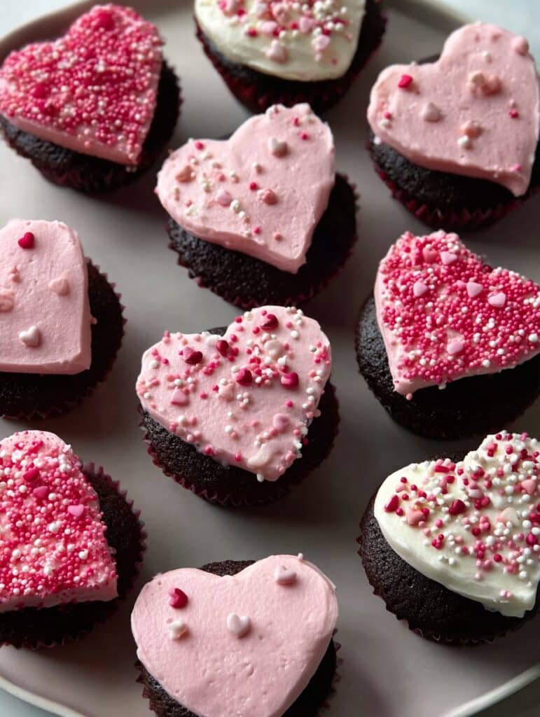 Valentine’s Day Heart-Shaped Cupcakes—A Fun, Sweet Treat