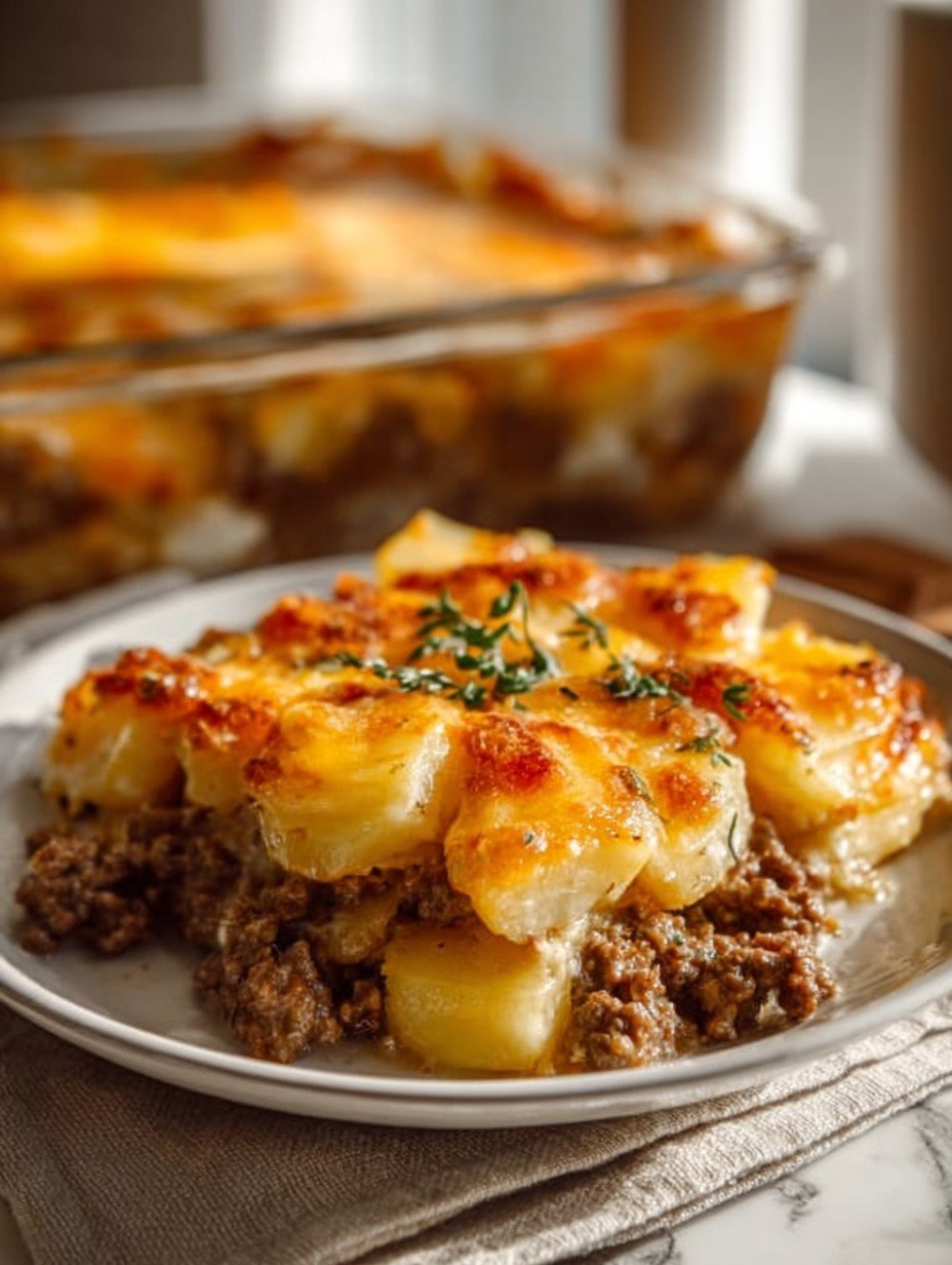 5-Ingredient Hamburger & Potato Casserole