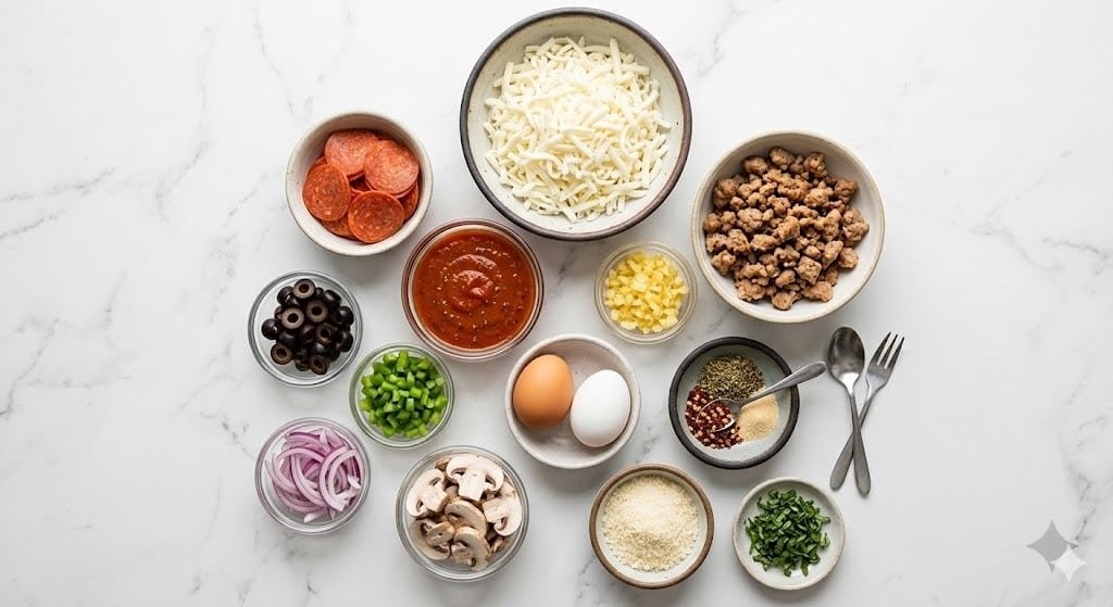 53g Protein Crustless Pizza Pie