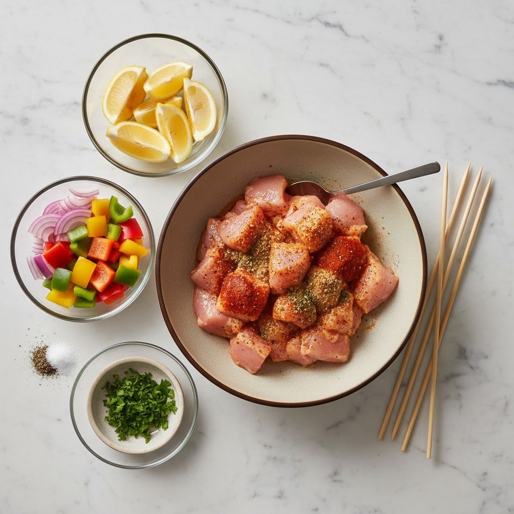 Air Fryer Chicken Skewers