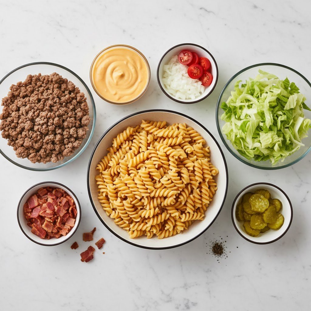 Bacon Cheeseburger Pasta