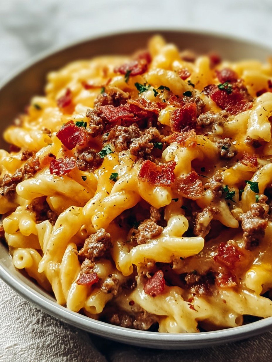 Bacon Cheeseburger Pasta