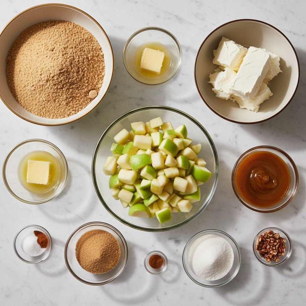 Caramel Apple Cheesecake Bars