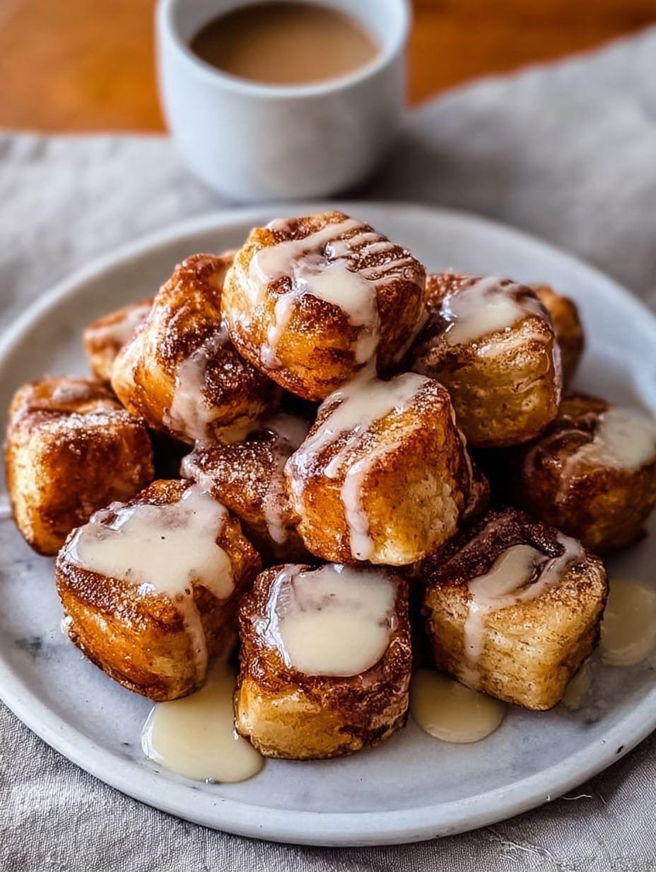 Cinnamon Roll French Toast Bites