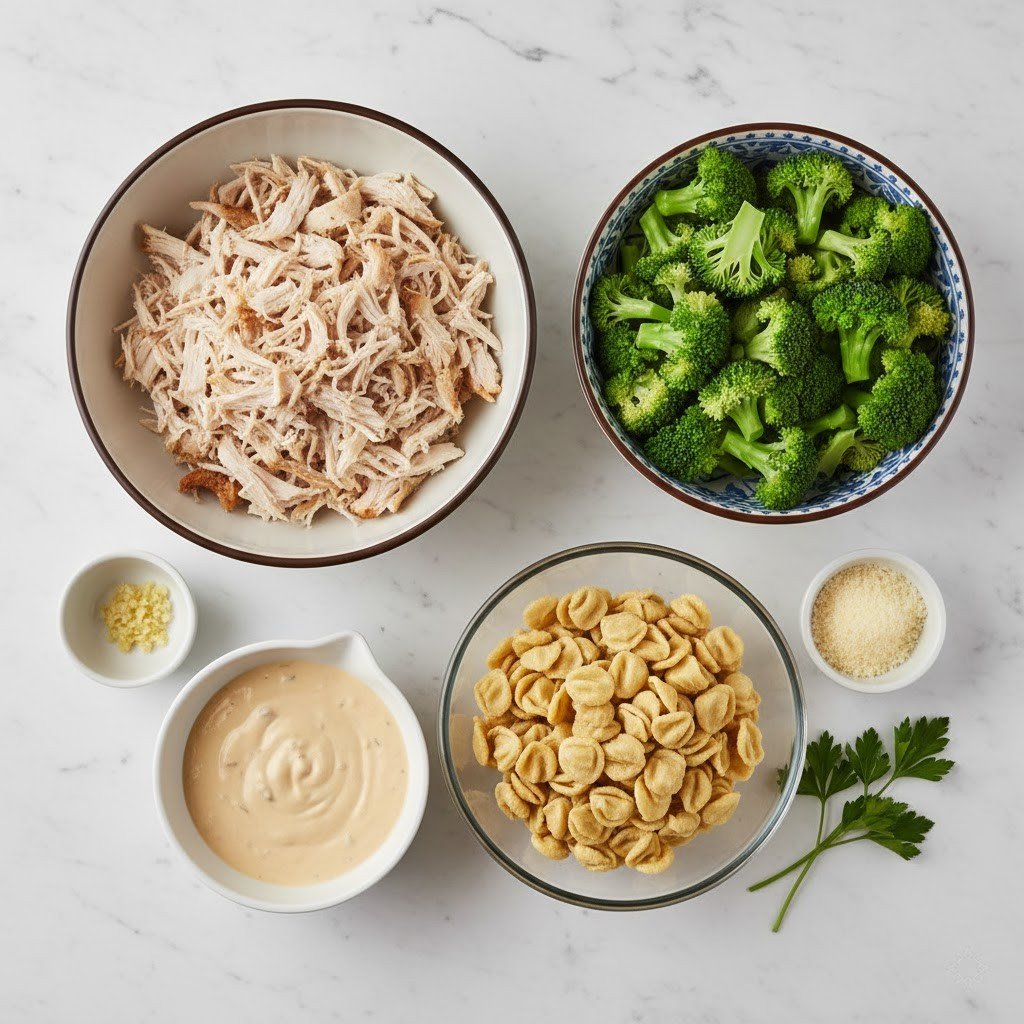 Creamy Rotisserie Chicken Broccoli Pasta