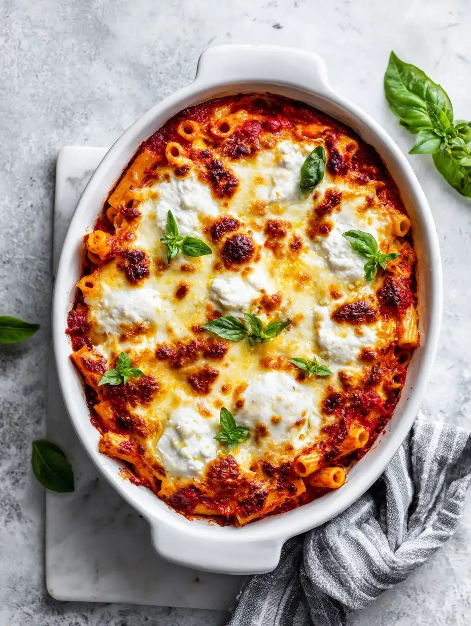 Easy Make-Ahead Baked Ziti Freezer Meal Prep