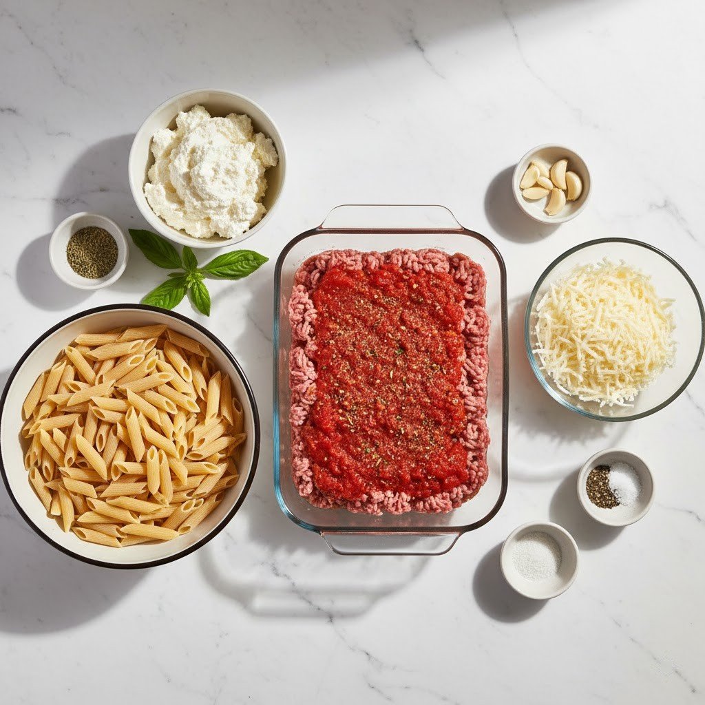 Easy Make-Ahead Baked Ziti Freezer Meal Prep