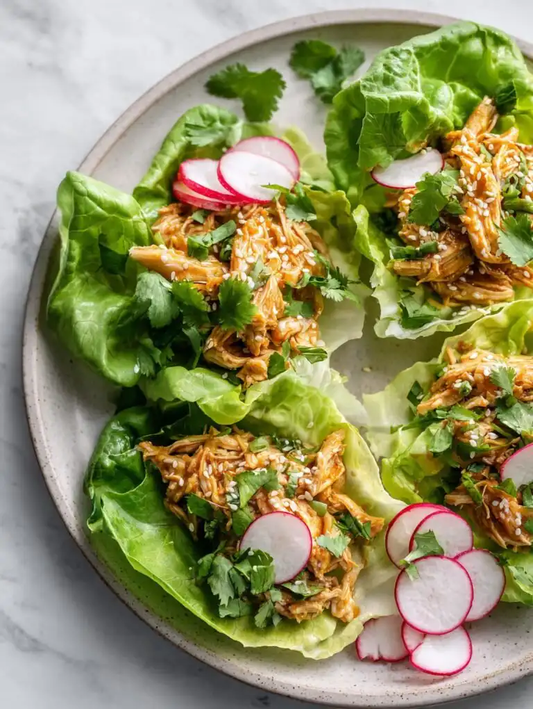 Easy Make-Ahead Sesame Honey Chicken Lettuce Cups (Freezer Meal)