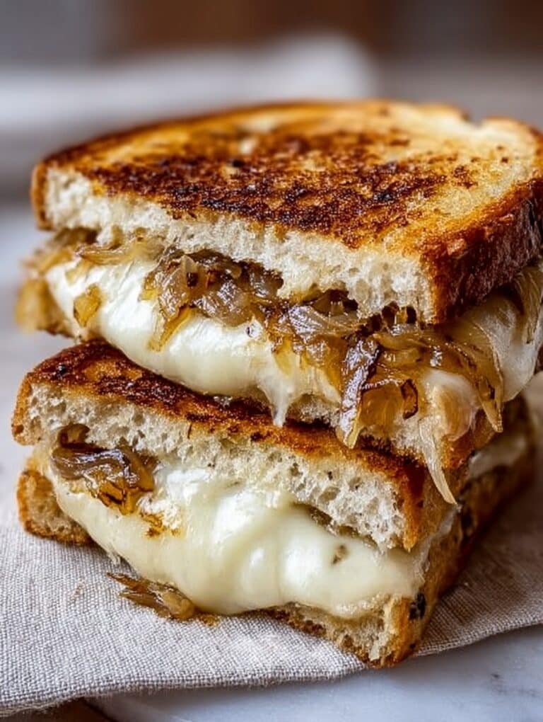 French Onion Grilled Cheese Sandwich: Cozy Twist on a Classic