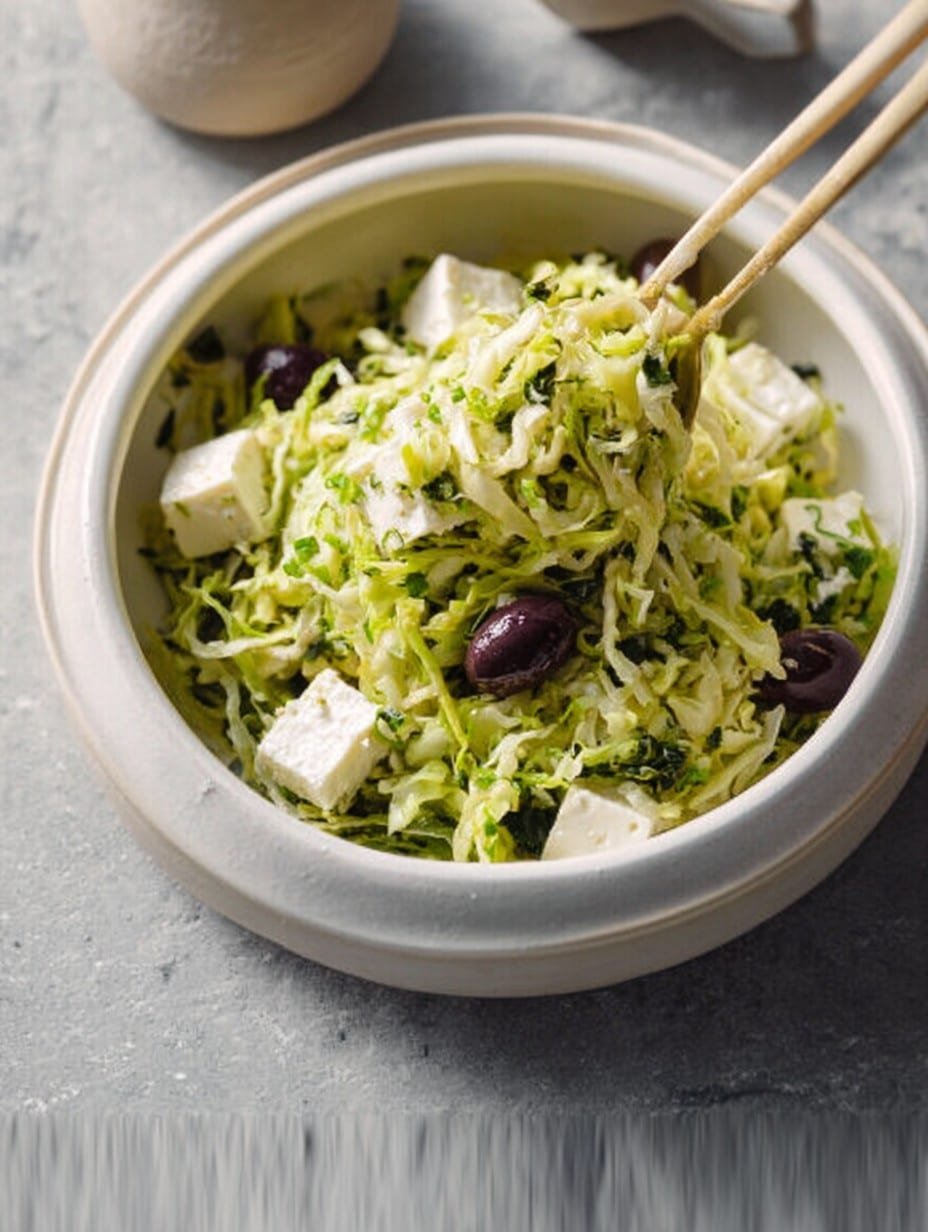 Greek Cabbage Salad 1 Greek Cabbage Salad