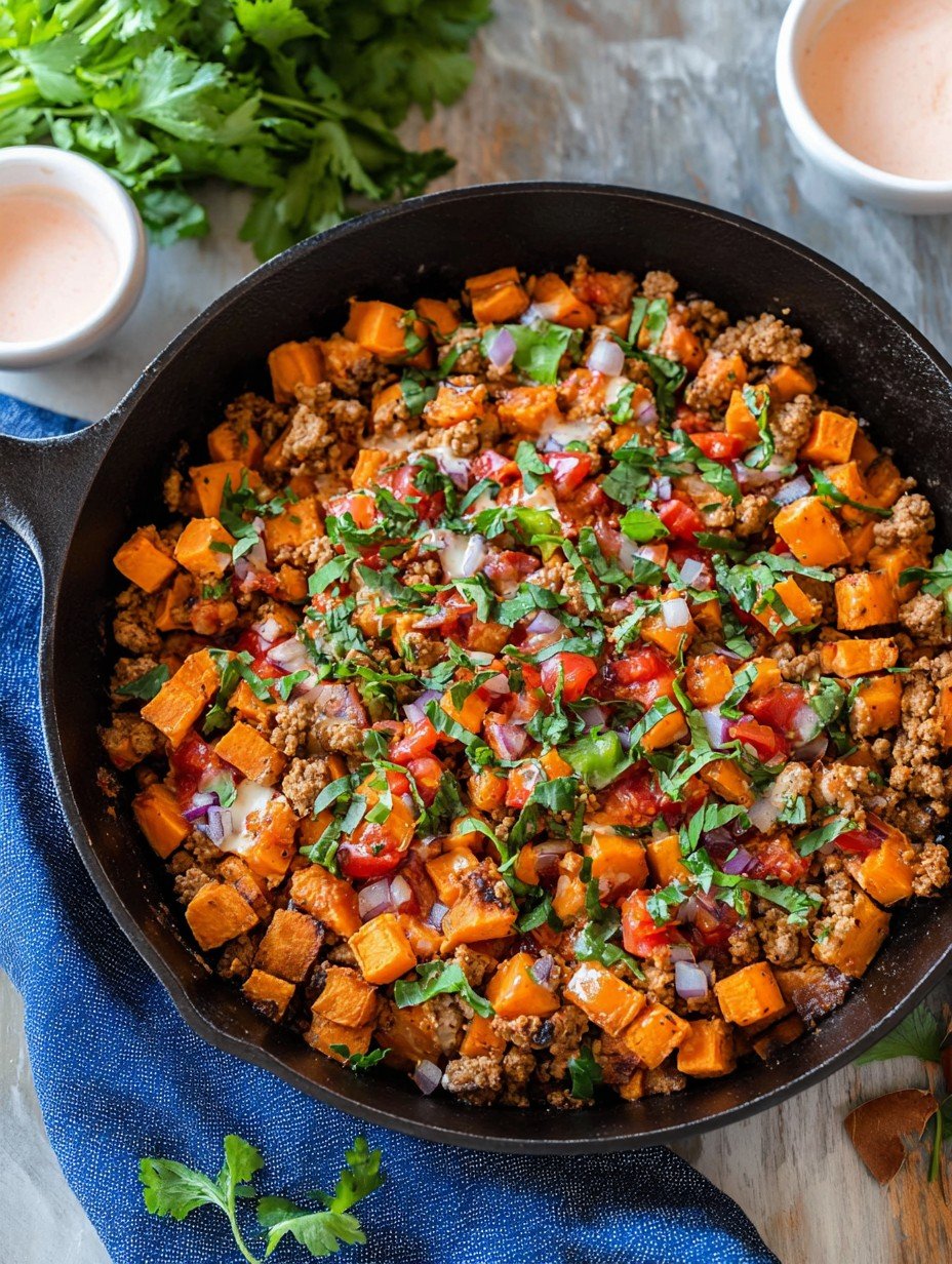 Ground Turkey Sweet Potato Skillet
