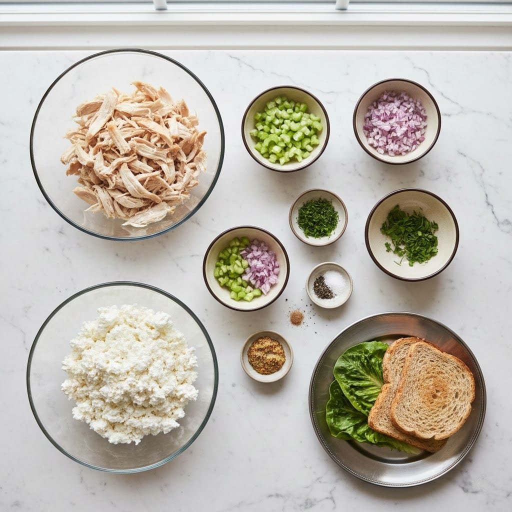 High Protein Cottage Cheese Chicken Salad