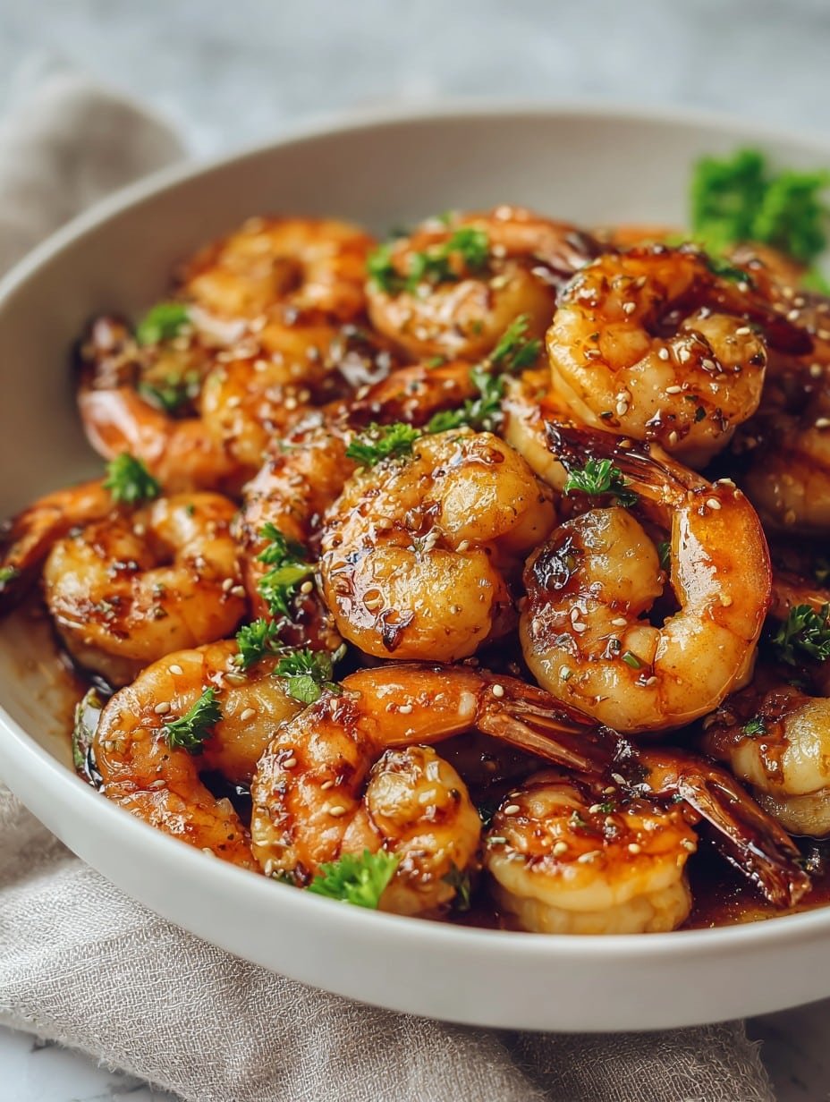 High-Protein Honey Garlic Shrimp