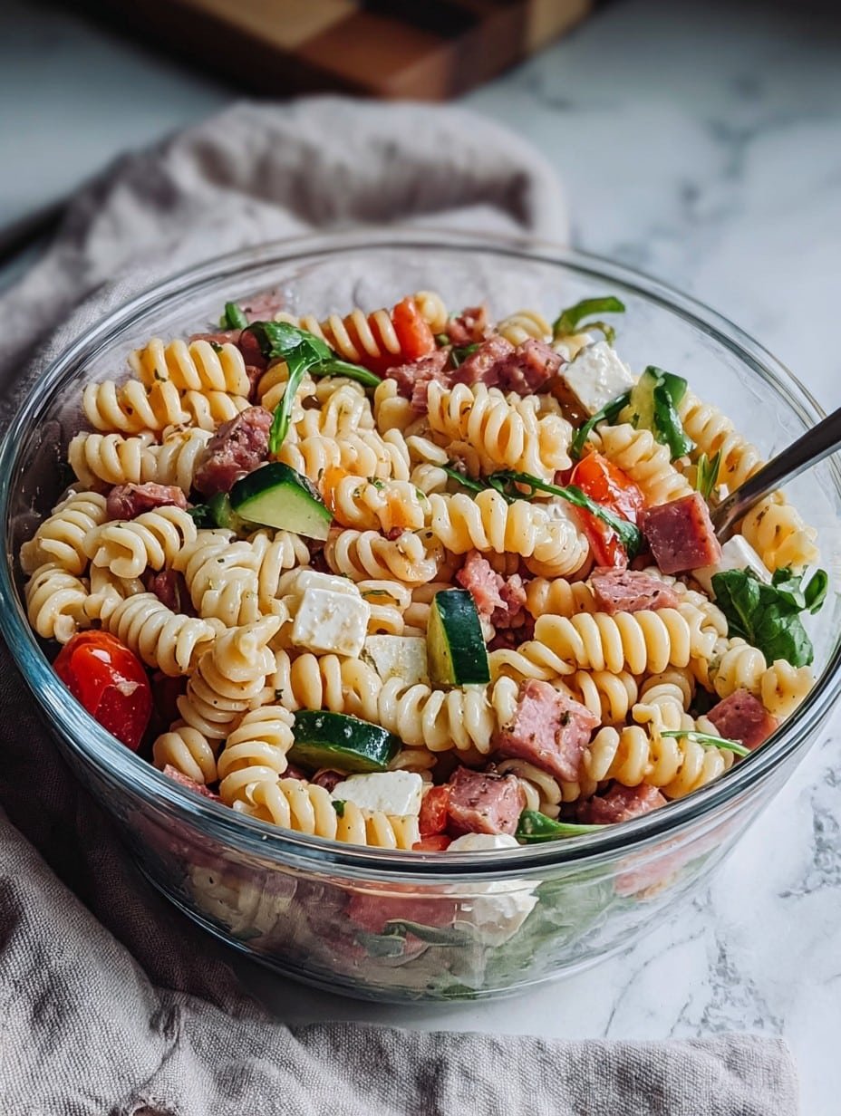High Protein Italian Pasta Salad