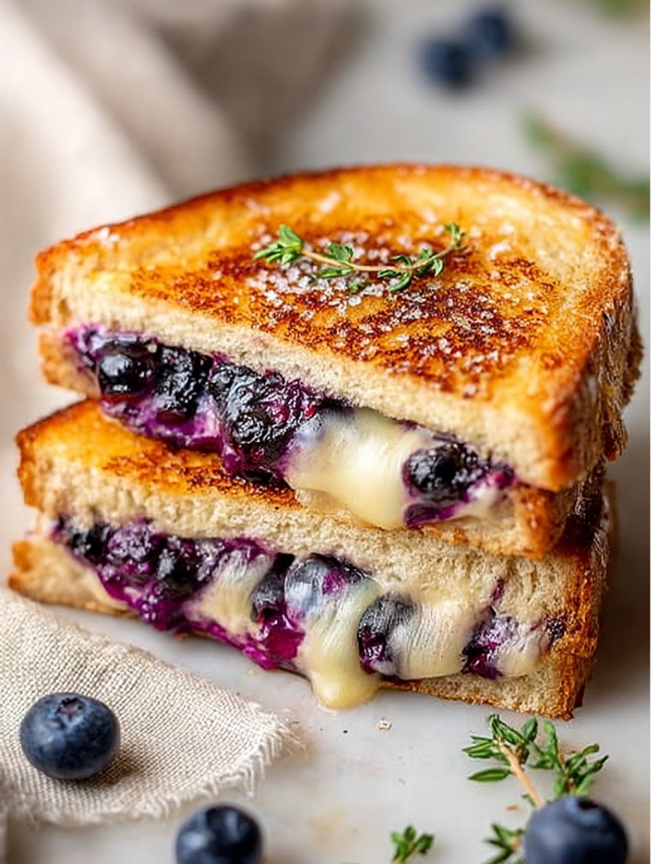 Juicy Blueberry Grilled Cheese Recipe