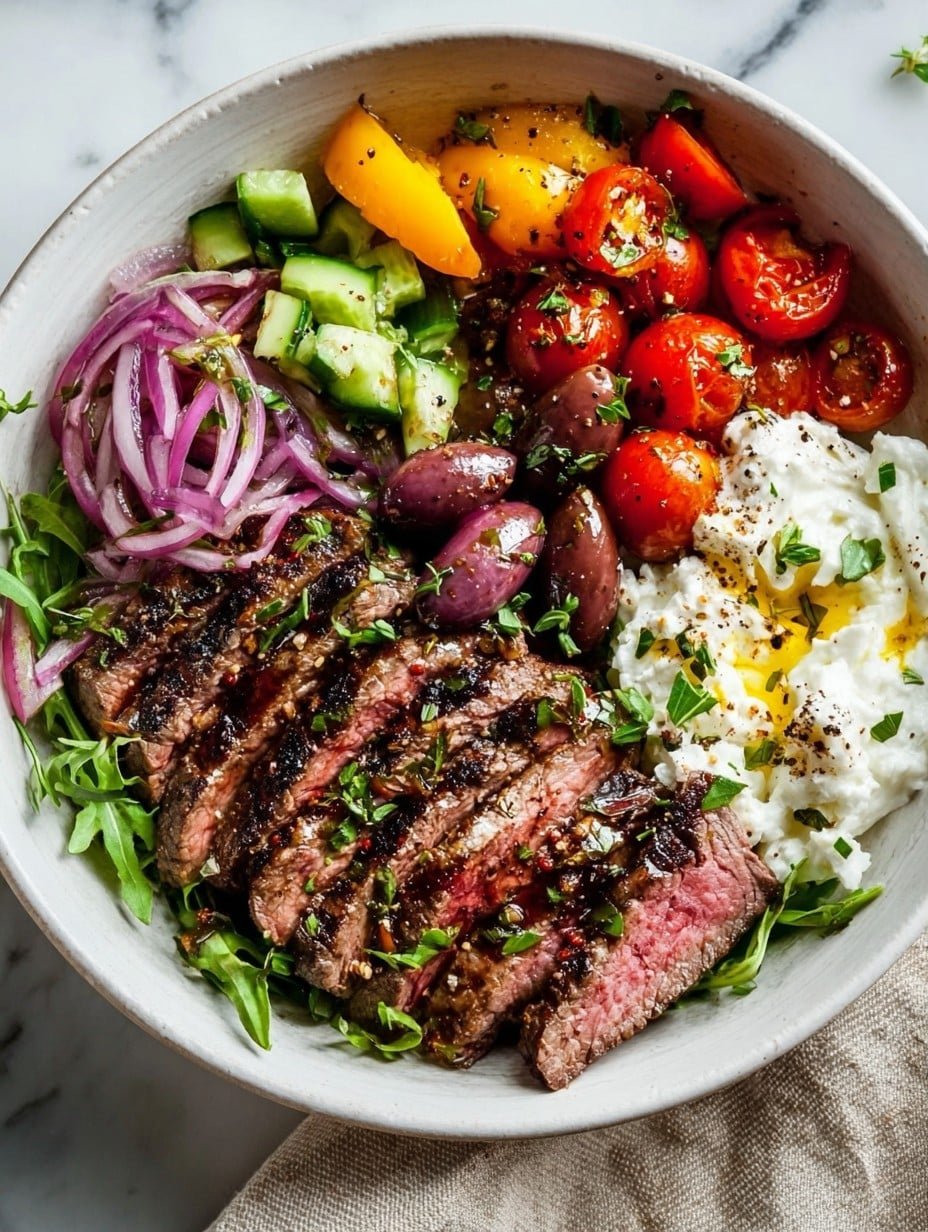 Mediterranean Steak Bowl Recipe
