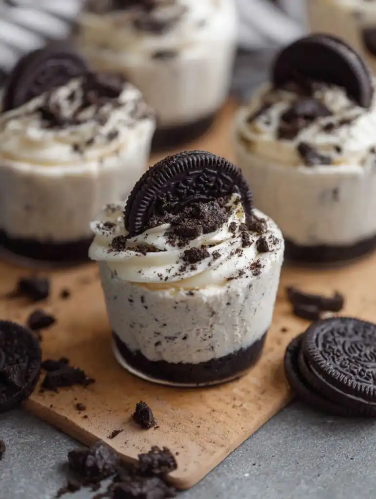 No-Bake Oreo Cheesecake Cups – Ridiculously Easy Treats