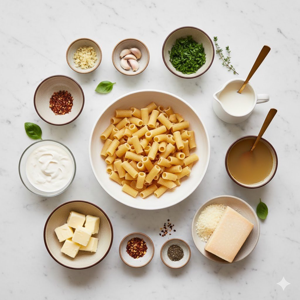 One Pot Creamy Garlic Pasta