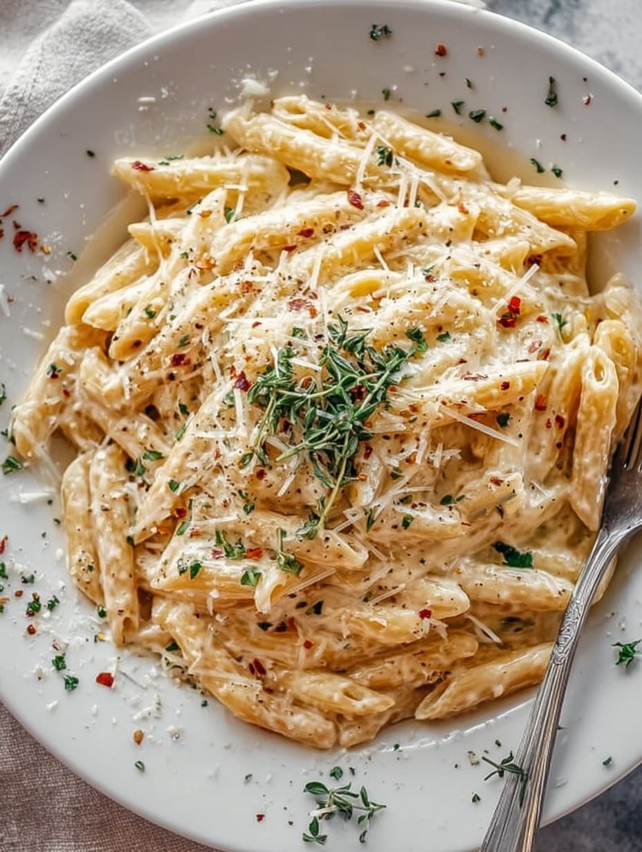 One Pot Creamy Garlic Pasta
