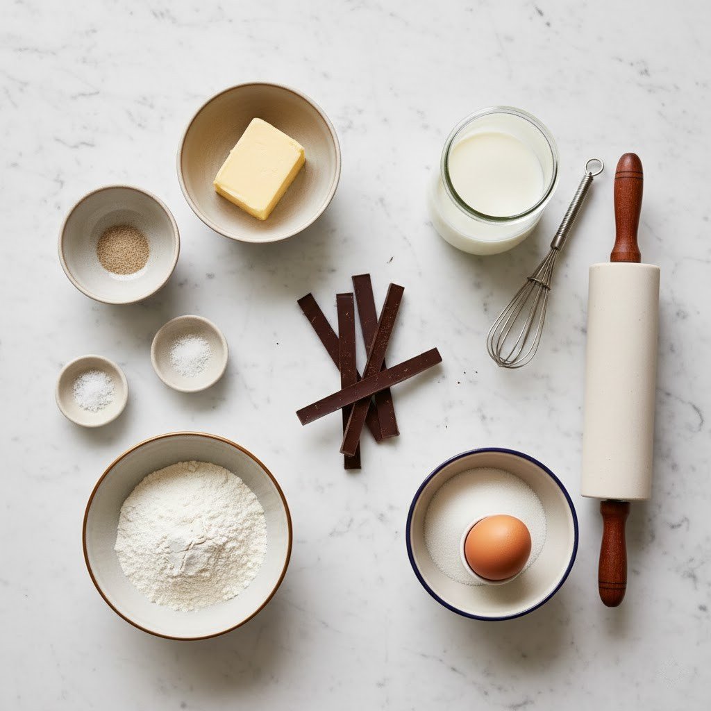 Pain au Chocolat (Chocolate Croissants)