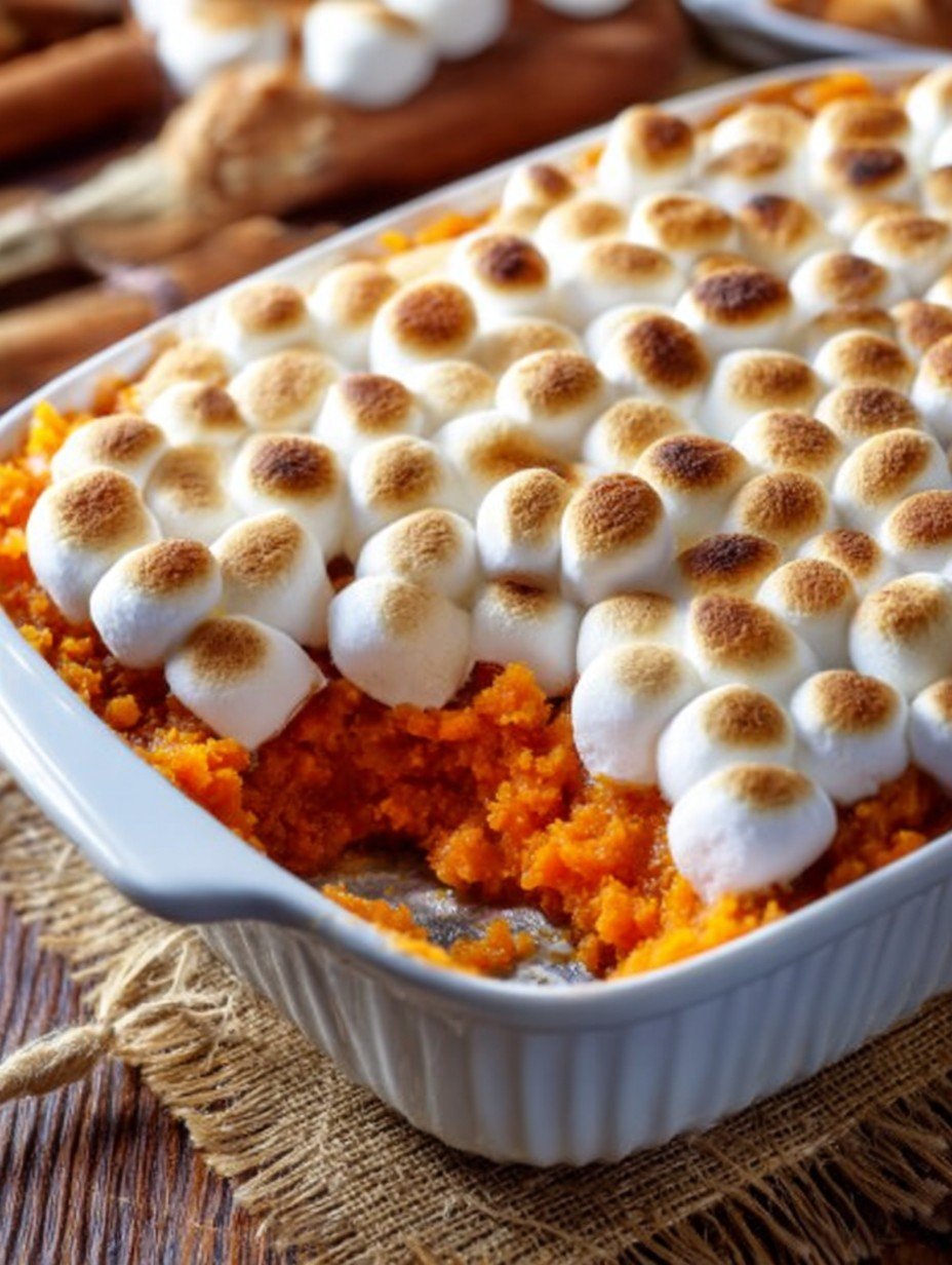 Perfect Sweet Potato Casserole with Marshmallows