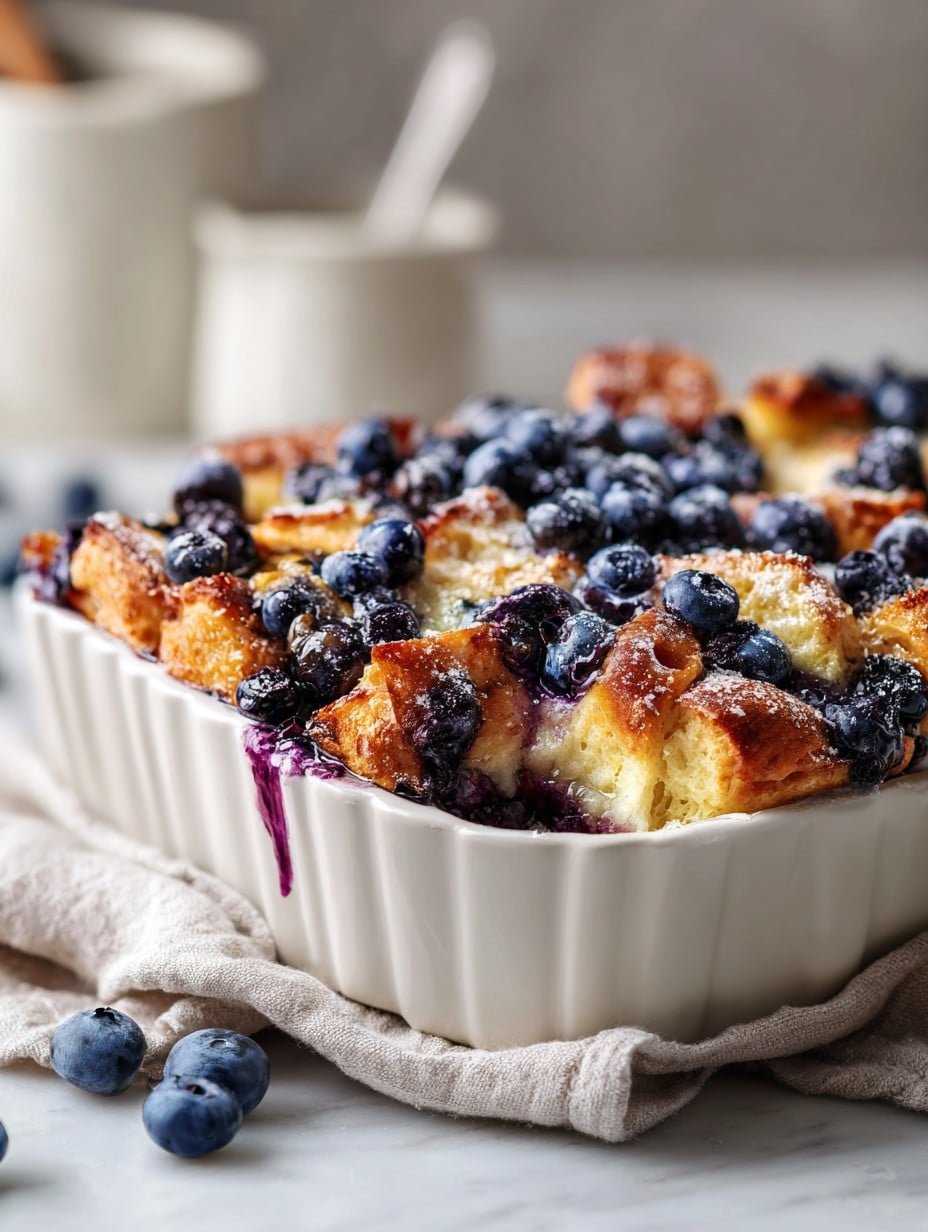 Quick Blueberry French Toast Casserole