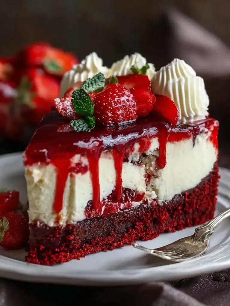 Red Velvet Strawberry Cheesecake: My Best Twist Yet