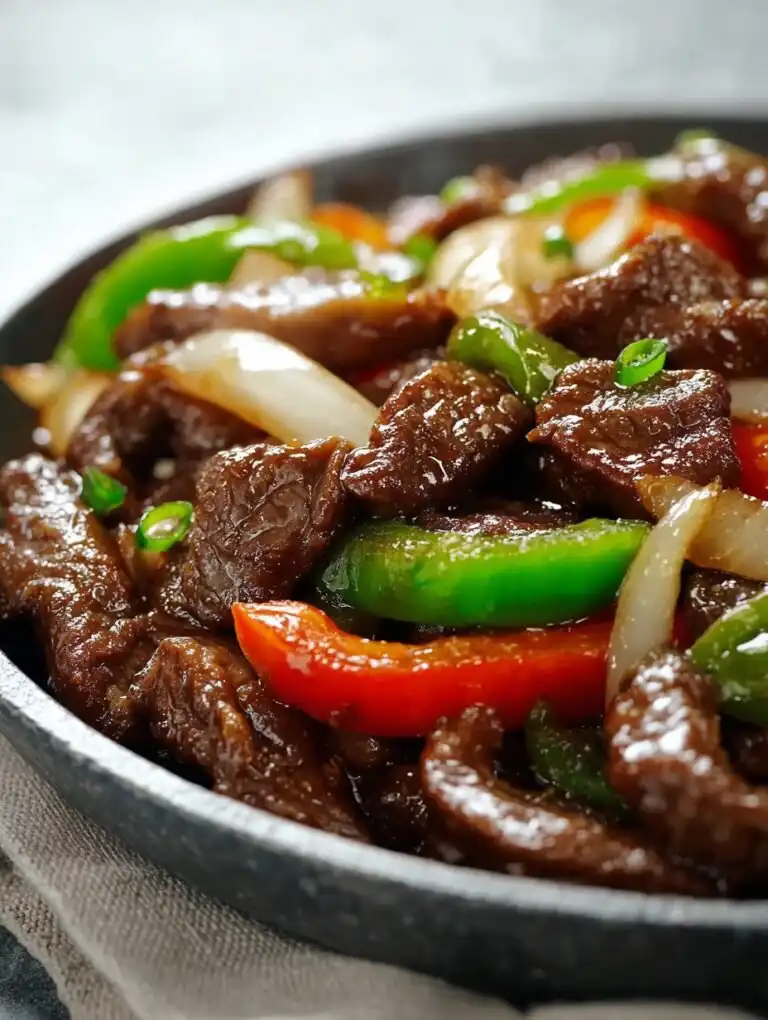 Sizzling Chinese Pepper Steak with Onions – Easy Weeknight Winner