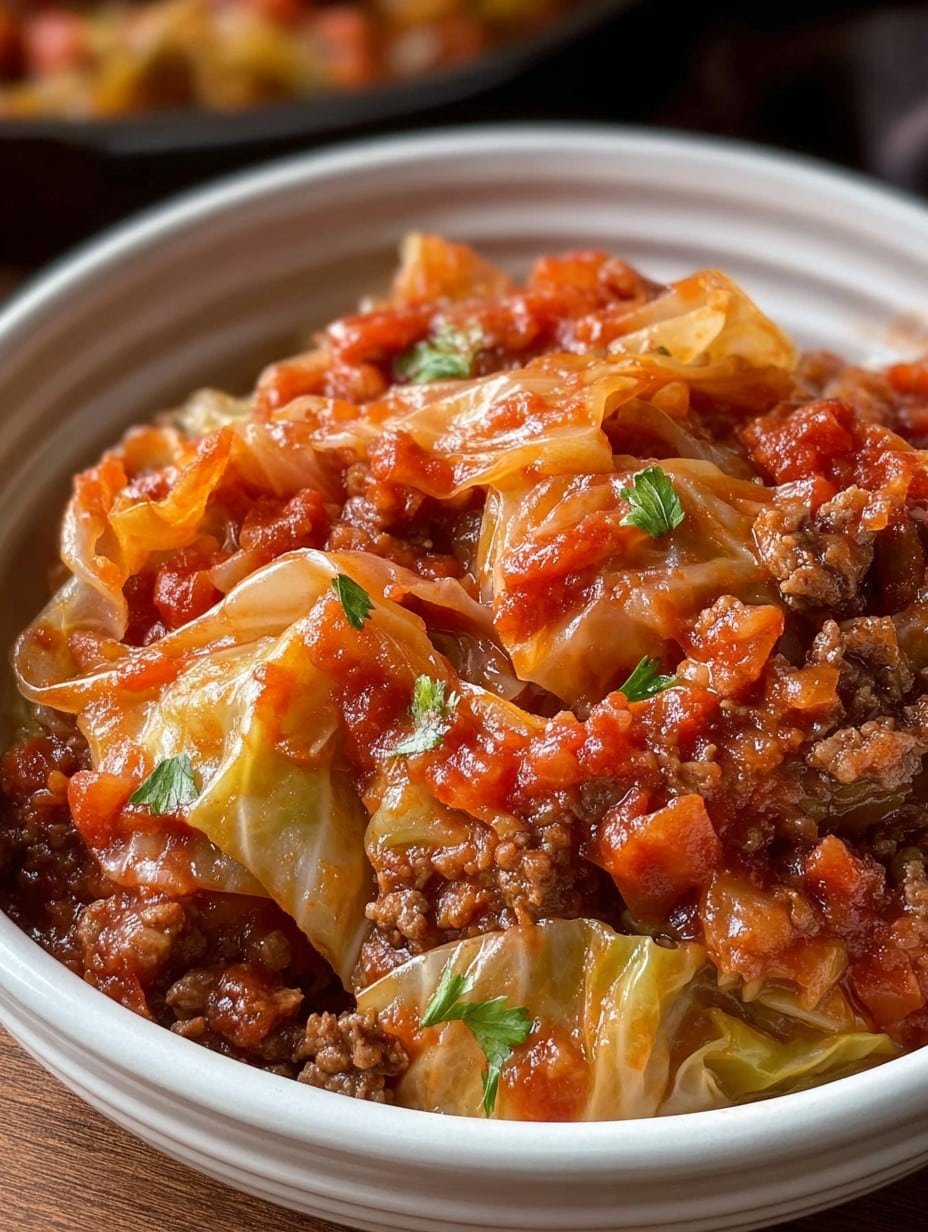 Slow Cooker Unstuffed Cabbage Rolls
